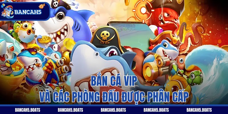 Bắn Cá Vip và các phòng đấu được phân cấp