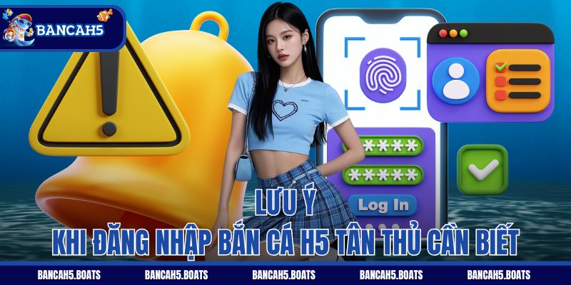 Lưu ý khi đăng nhập Bắn Cá H5 tân thủ cần biết